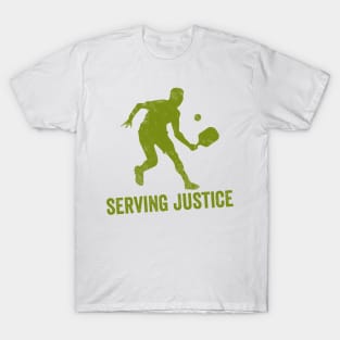 Pickleball Gifts Service Justice funny Pickleball Shirt T-Shirt